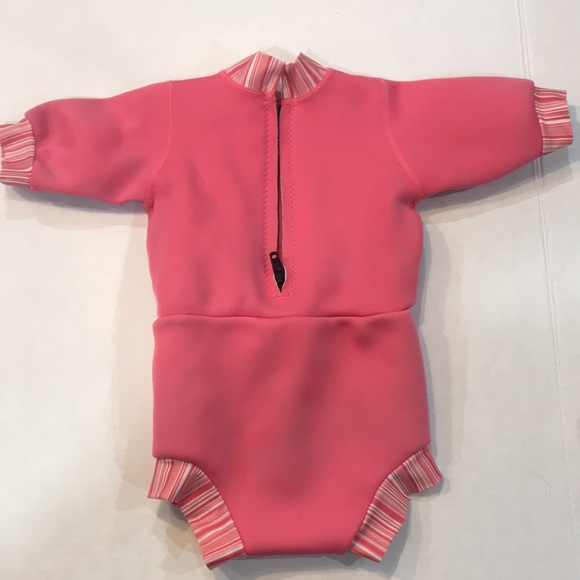 Girls Splash About Wet suit in pink. UPF 50+ sun protection. Size XL - Picture 2 of 9